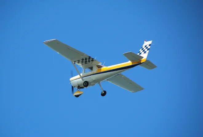 Cessna 172 on flight