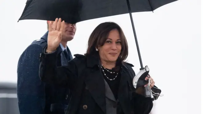 VP Kamala Harris on 9 March