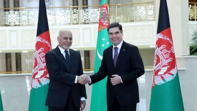 ولسمشر محمد اشرف غني ترکمنستان ته تللی.