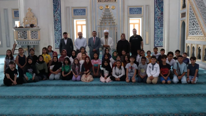 Kırıkkale'de öğrencilerin cami ziyareti 