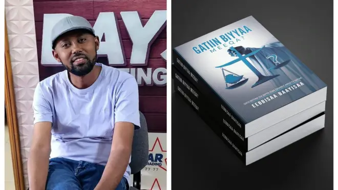 Eebbisaa Baayisaa amma dhiyoo kitaaba 'GATIIN BIYYAA MEEQA' jedhu barreesseera