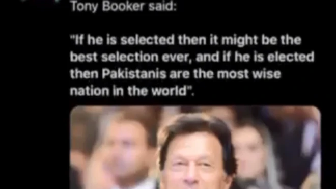 عمران خان، ٹونی بکر، کوری بکر،