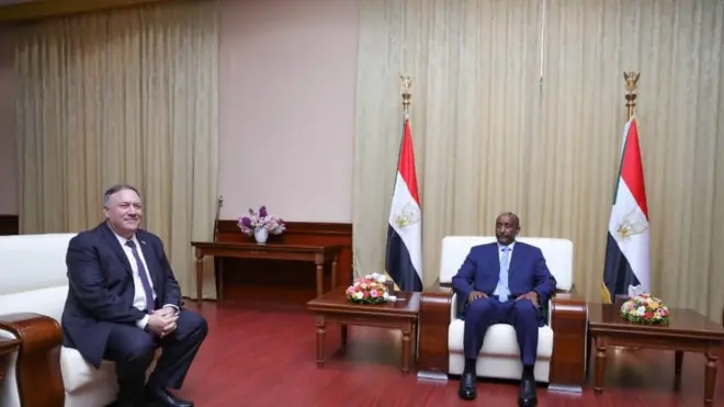 الفريق البرهان أكثر المتحمسين للتطبيع في لقاء مع وزير الخارجية الأمريكي مايك بومبيو