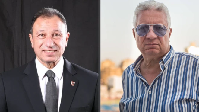 مرتضى منصور (يمين) محمود الخطيب (يسار)