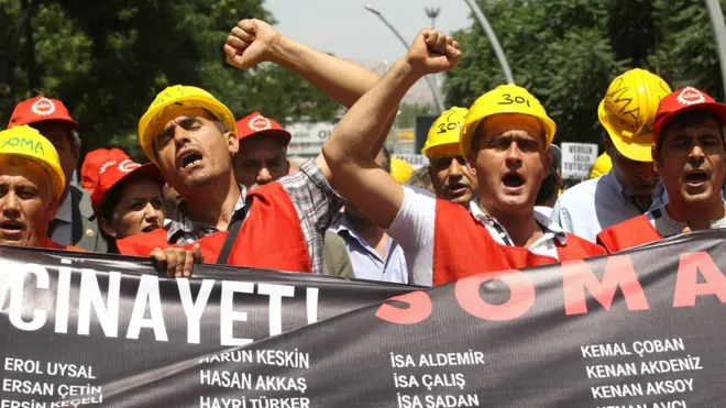 Soma kazasıyla ilgili yapılan eylemlerden biri - Arşiv fotoğrafı