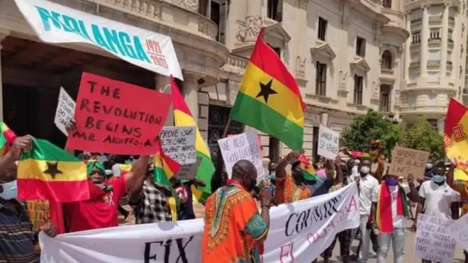 Ghanaians for Spain start #FixTheCountry street protests