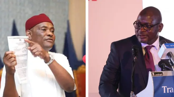 Wike and FIRS chairman Muhamad Nami