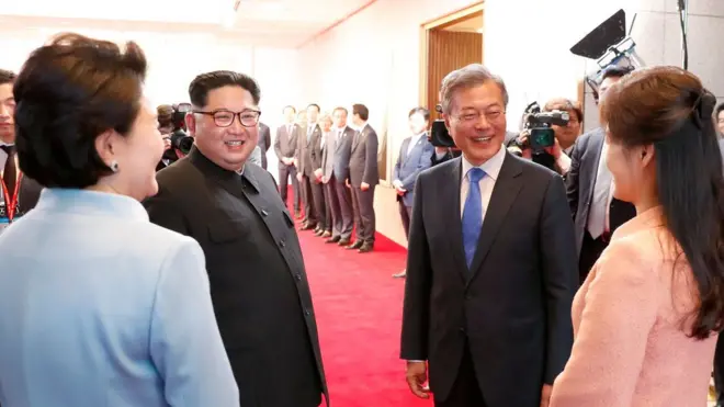 کوریائی رہنماؤں کے درمیان ملاقات