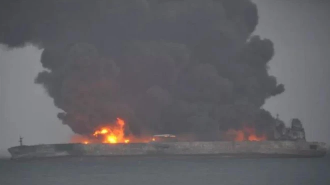 ภาพเหตุการณ์ที่เผยแพร่ทางทวิตเตอร์ของสถานีโทรทัศน์ CGTN ของทางการจีน