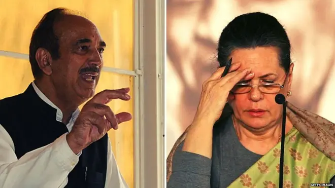 गुलाम नबी आज़ाद और सोनिया गांधी