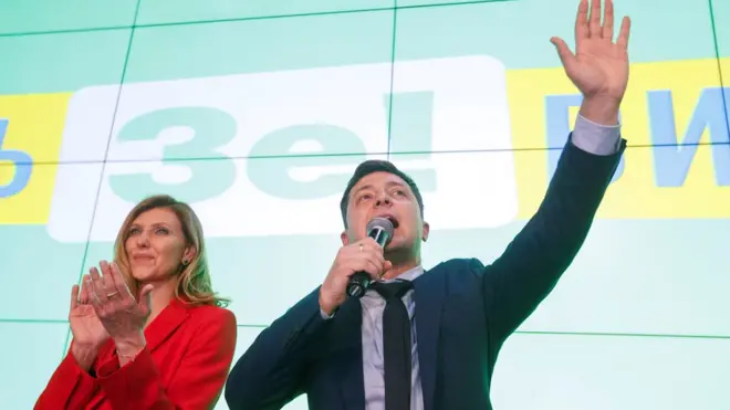 Зеленський і дружина