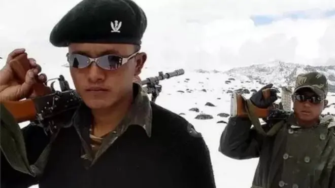 भारत-चीन सीमामा परिचालित भारतीय सैनिक