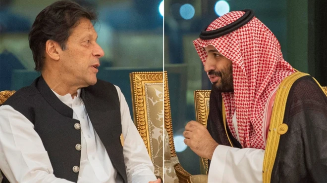 इमरान ख़ान और मोहम्मद बिन सलमान