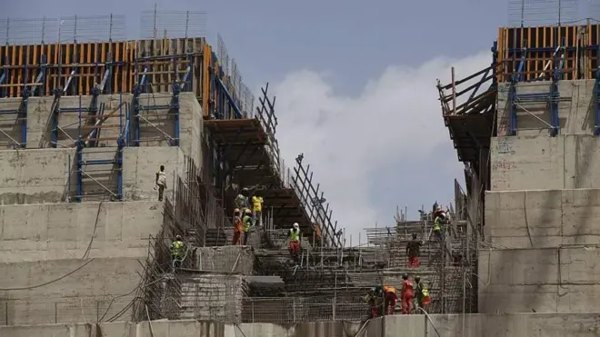 Construction d'un barrage en Ethiopie
