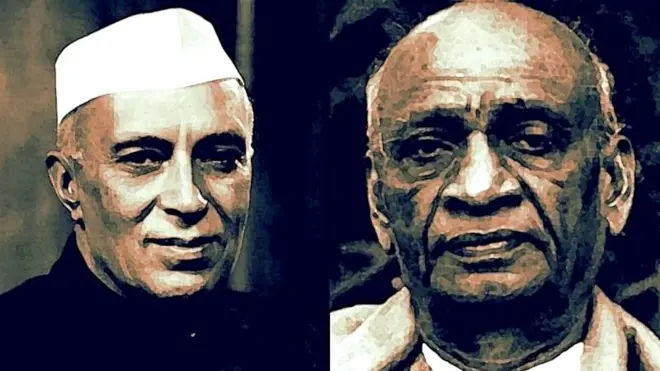 જવાહરલાલ નહેરુ અને સરદાર પટેલ