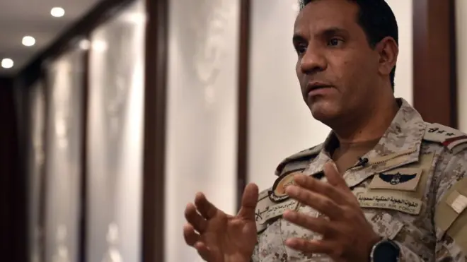 حوثی باغیوں کے خلاف برسرِپیکار سعودی اتحاد کے ترجمان کرنل ترکی المالکی نے بتایا کہ ملک کے وسط میں واقع ریاض، اور جنوب مغرب میں یمن کے ساتھ سرحد کے عین شمال میں واقع جزان شہر پر گرنے والے میزائل کے چھرّوں سے کوئی ہلاکت نہیں ہوئی ہے۔