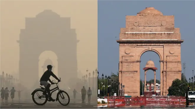 ኒው ደልሂ ቅድም ድሕርን ኮሮናቫይረስ ዘርኢ ስእሊ