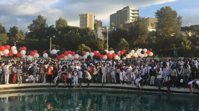 Kabajni Irreecha Hora Finfinnee bariidhumaan eegaleera