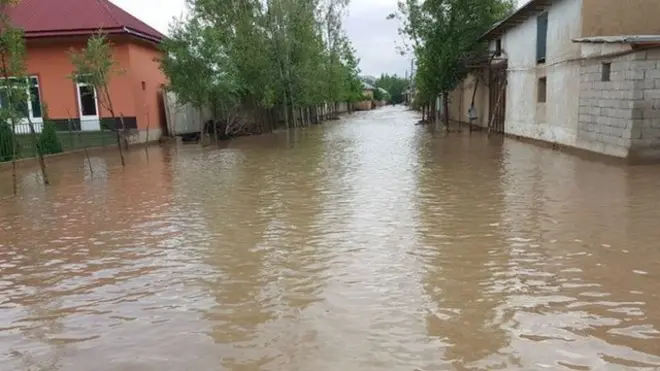 Сув босган кўча