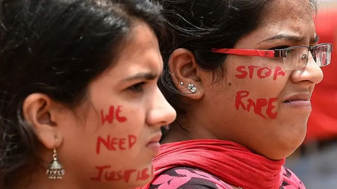ریپ کے خلاف احتجاجی مظاہرہ