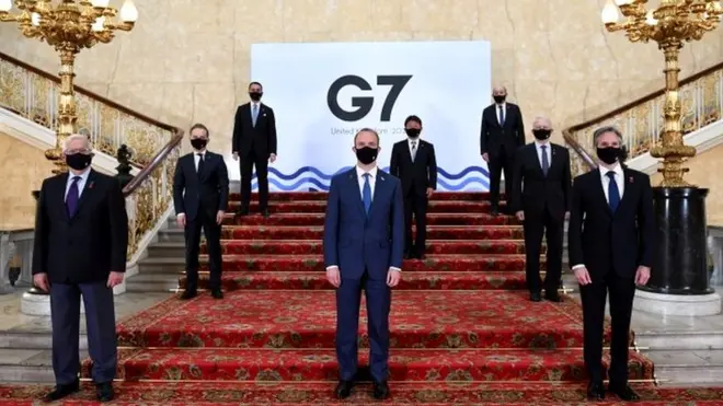 وزاری خارجه گروه هفت و مسئول سیاست خارجی اتحادیه اروپا در لندن