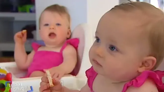 Charlotte and Olivia Hill were born on the same day but conceived 10 days apart