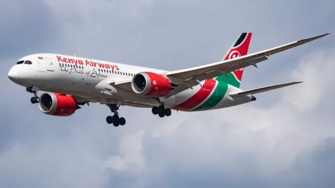 የኬንያ አየር መንገድ አውሮፕላን