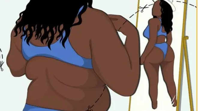 Woman wey wear pant and bra.