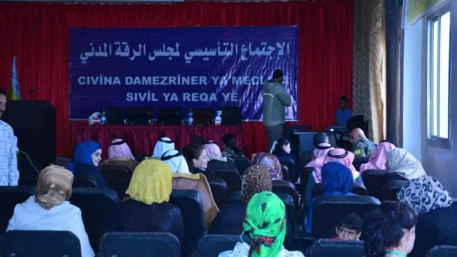 الاجتماع التأسيسي لمجلس الرقة المدني