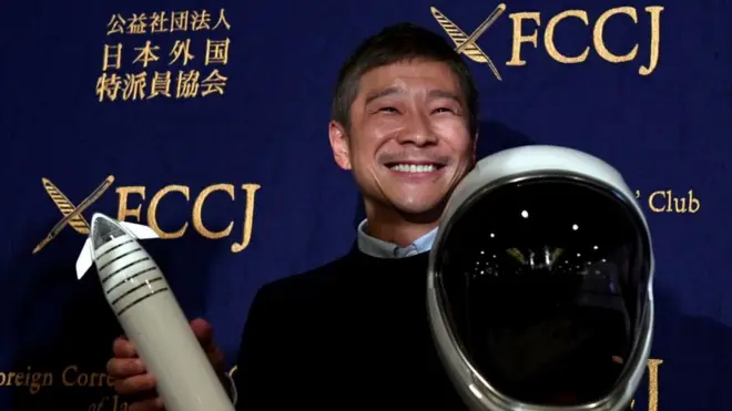 Yusaku Maezawa wants eight members of the public to join him on a trip around the moon