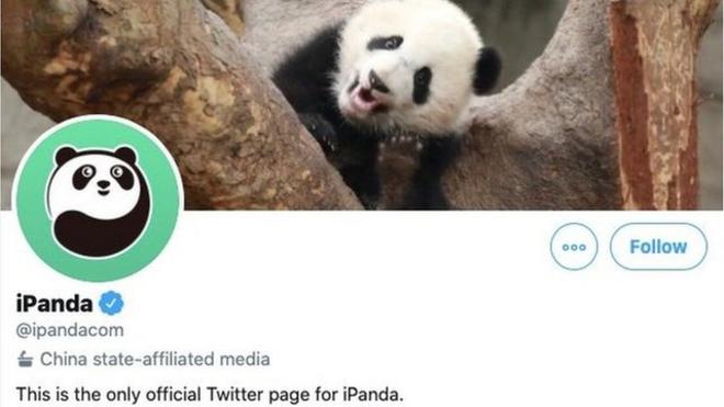 Twitter 專注播報熊貓相關視頻的iPanda推特賬號被標注中國國家附屬媒體，而受美國政府資助的美國之聲賬號未被標注，中國網民批評推特"雙標"。