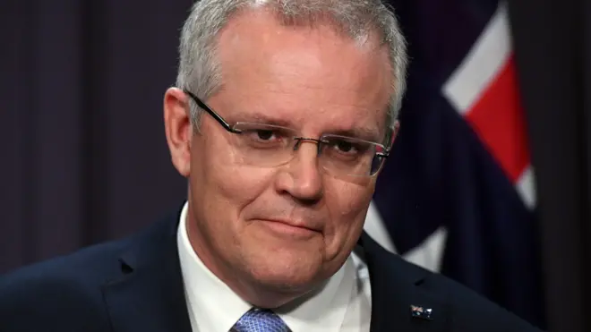 澳大利亚新总理莫里森于堪培拉会见记者（24/8/2018）