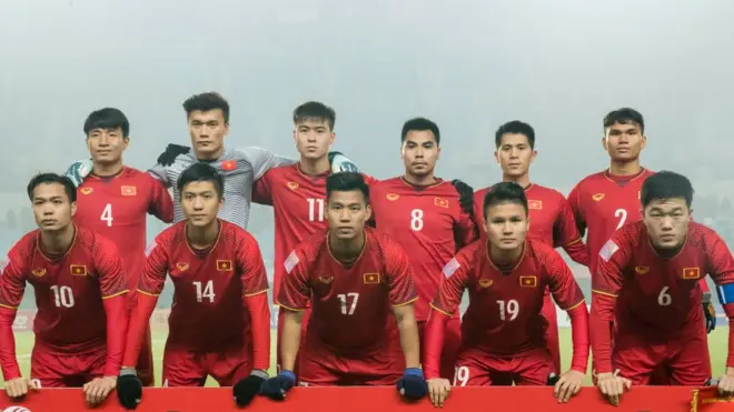 Đội hình tuyển Việt Nam trong trận tứ kết AFC U23, 1/2018