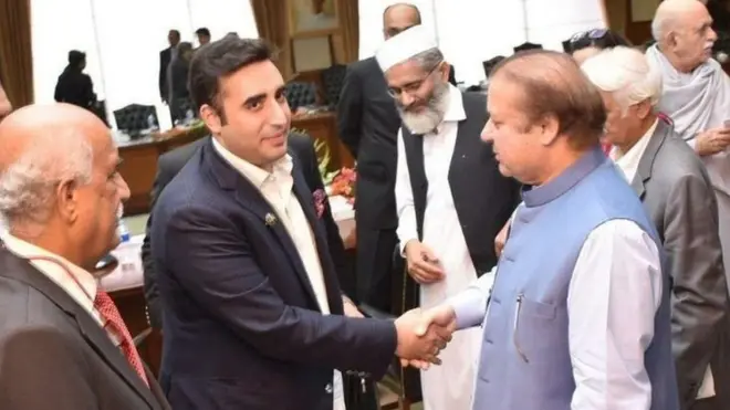 بلاول بھٹو زرداری نے کل جماعتی کانفرنس کے علاوہ پارلیمان کے مشترکہ اجلاس میں بھی شرکت کی