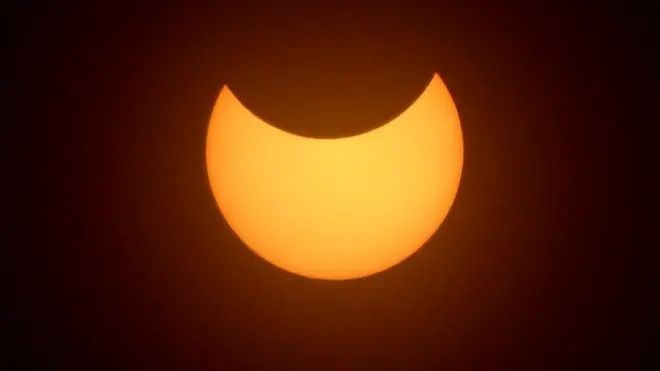 Затмение, вид из Абердиншира