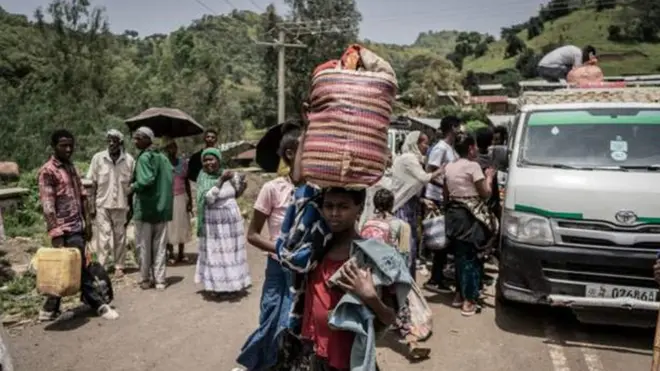 Abantu babarirwa muri za miliyoni bakuwe mu byabo n'intambara mu majyaruguru ya Ethiopia