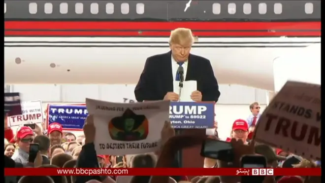 د امریکا تر ټولو نامتو او جالب میلیاردر ډونلډ ټرمپ سیاسي‌ مبارزه