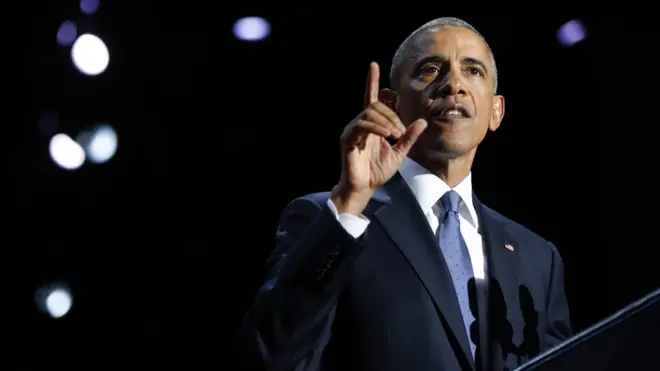 这是奥巴马任内最后一场公开演说