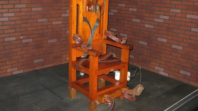 A decommissioned electric chair in Texas