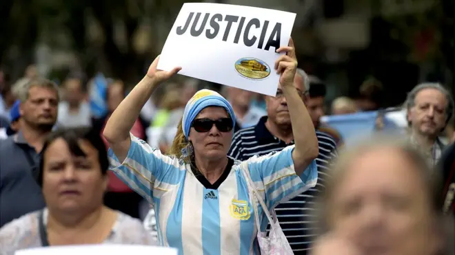 Protesta en Argentina