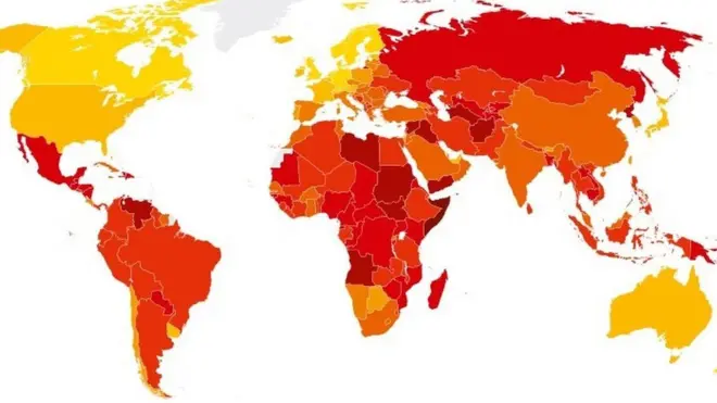 ระดับคะแนนของไทยดังกล่าว เท่ากับหลาย ๆ ประเทศ อาทิ อินโดนีเซีย บราซิล โคลอมเบีย ปานามา เปรู และแซมเบีย