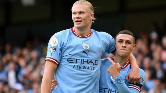 Erling Haaland and Phil Foden score hat-trick each