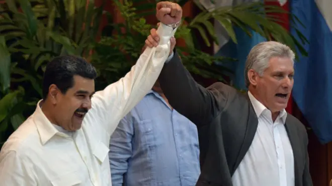 Nicolás Maduro y Miguel Díaz Canel son dos buenos aliados.