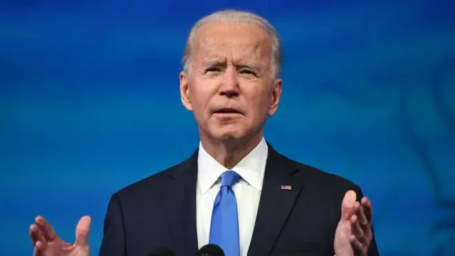 Tras las votaciones del Colegio Electoral, Biden dio un discurso en el que dijo que "es el momento de pasar página".