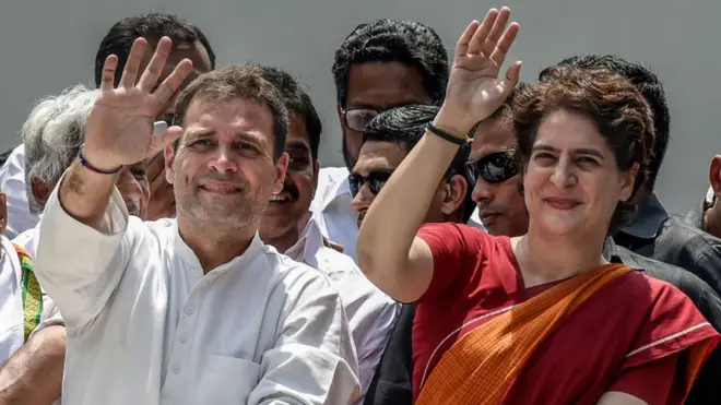 રાહુલ ગાંધી અને પ્રિયંકા ગાંધી