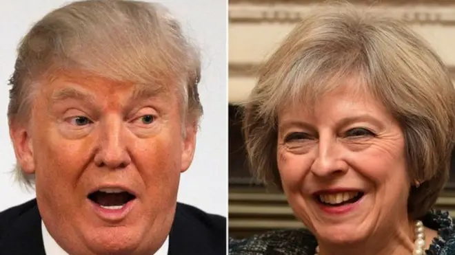 英国首相特里莎·梅是最早祝贺特朗普当选美国总统的外国领导人之一。