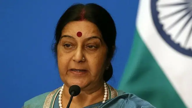 વિદેશ મંત્રી સુષ્મા સ્વરાજ.