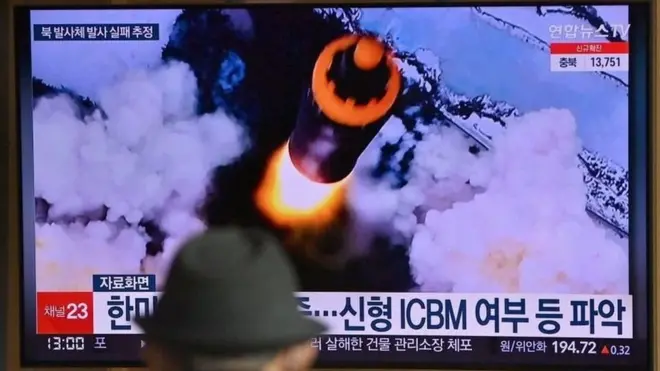 ఉత్తర కొరియా మార్చి 16న ఒక క్షిపణిని పేల్చింది.. అది ఐసీబీఎం వ్యవస్థలోని విడిభాగాల పరీక్షఅని అమెరికా చెప్పింది