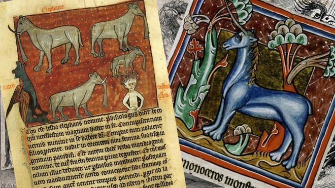 Dibujos de animales medievales