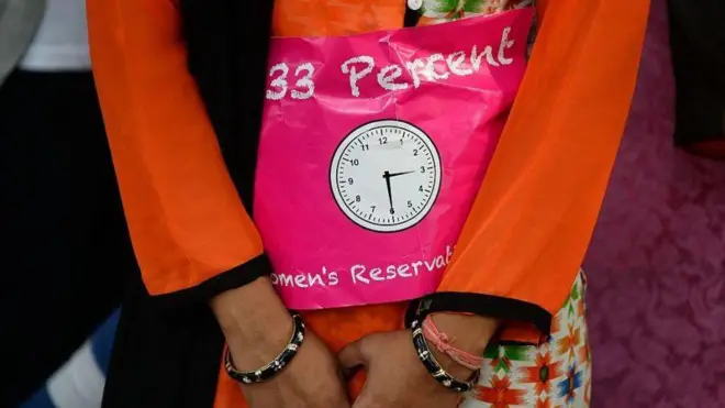 জাতীয় ও রাজ্য আইনসভাগুলিতে নারীদের জন্য ৩৩% আসন সুনিশ্চিত করা হবে এই আইনে - প্রতীকি চিত্র